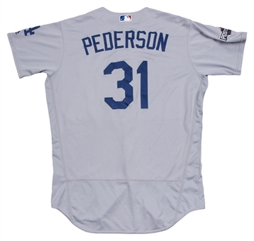 2016 Joc Pederson Game Used Los Angeles Dodgers Road Jersey Used On 10/22/16 NLCS Game 6 (MLB Authenticated)